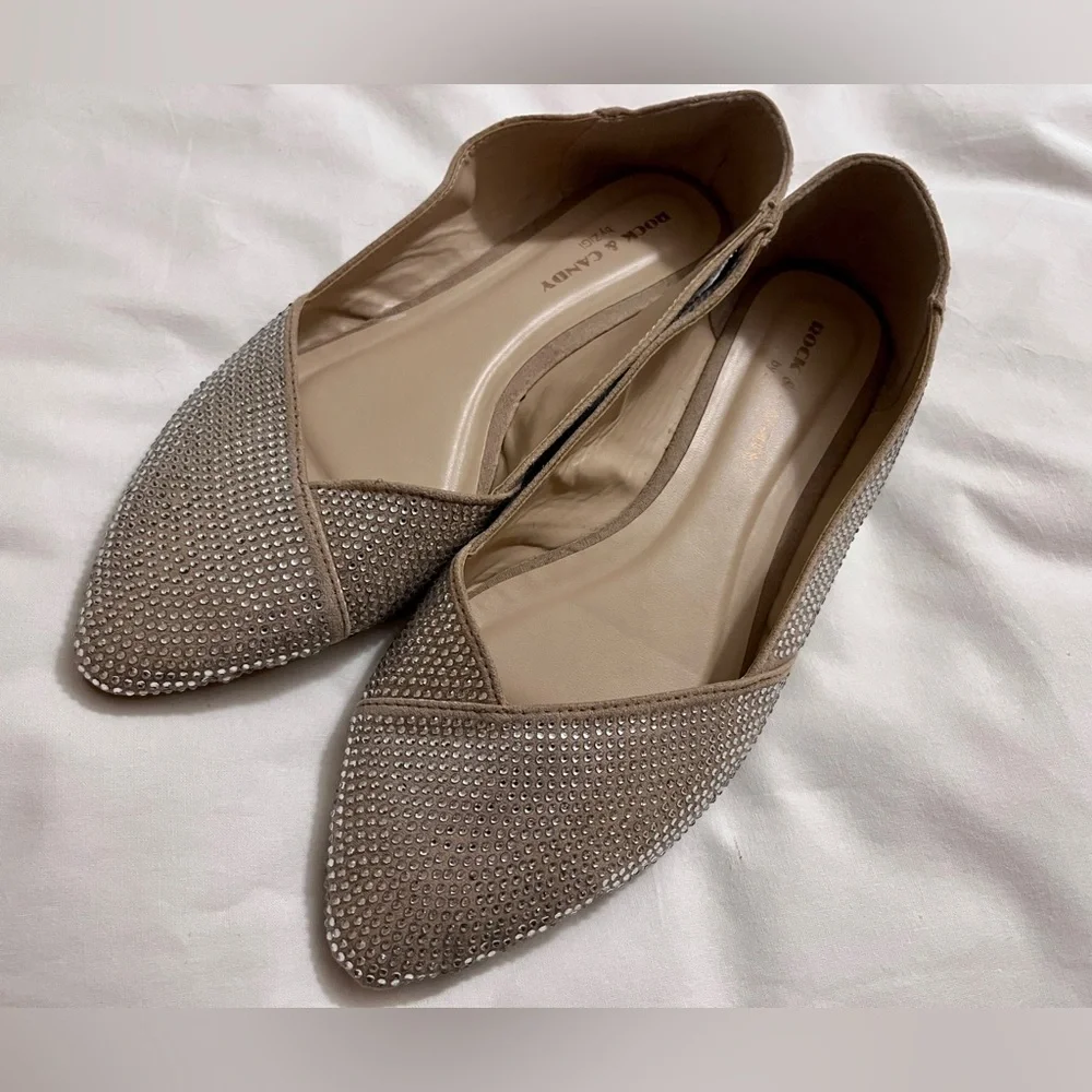 Rock and Candy Bejeweled Flats/Ballet Sandals - Picture 1 of 5